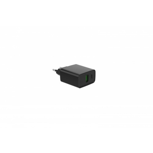 Ładowarka PowerDelivery USB-A USB-C 20W Czarna-10549242