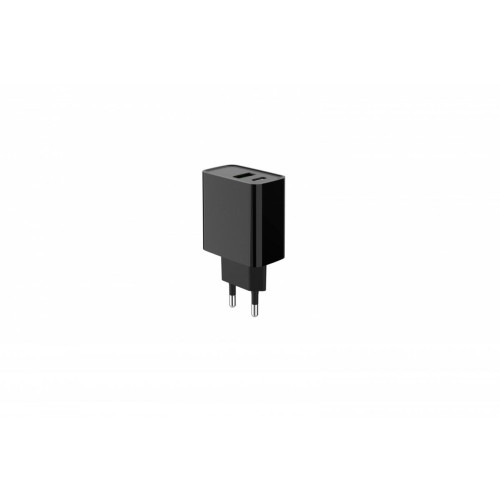 Ładowarka PowerDelivery USB-A USB-C 20W Czarna-10549249