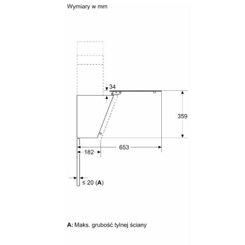 Okap DWK65DK20 biały-10549809