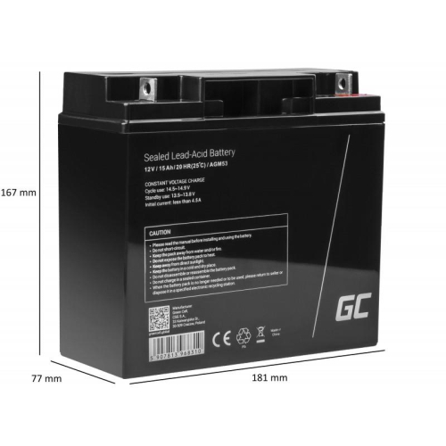 Akumulator AGM VRLA 12V 15Ah-10552103