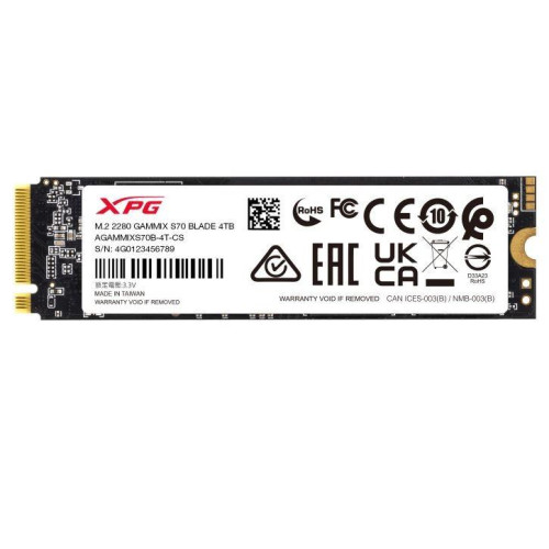 Dysk SSD XPG GAMMIX S70 BLADE 8000GB PCIe 4x4 7.3/6.3MB/s-10552186