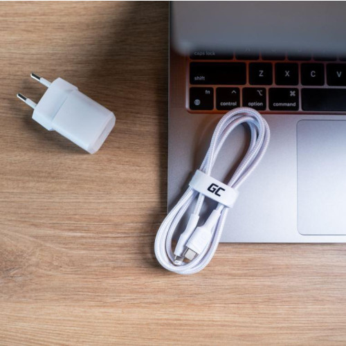 Kabel PowerStream USB-C do Lightning 1m MFI, PD, biały-10552251