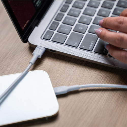 Kabel PowerStream USB-C do Lightning 1m MFI, PD, biały-10552254