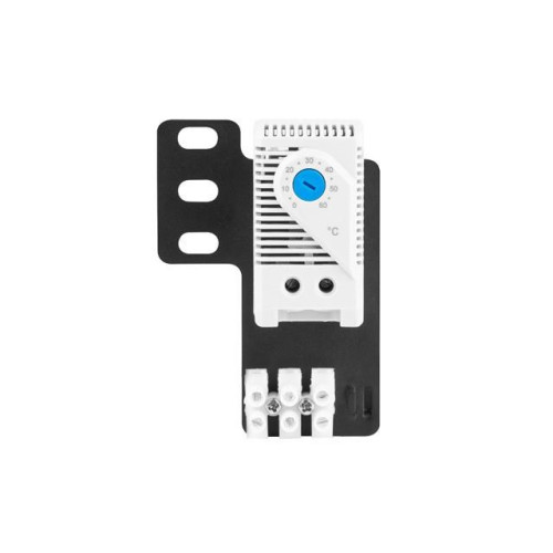 Termostat zamykający AK-1505-S 10A Do szaf z uchem montażowym i kostką elektryczną Szary-7815893