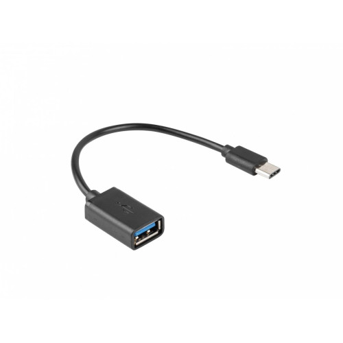 Adapter USB C(M)-USB-A (F)2.0 0.15M OTG Czarny -1056004