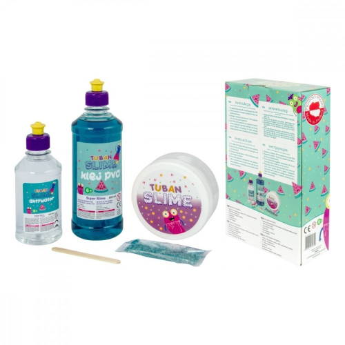 Masa plastyczna Zestaw super slime - Arbuz XL-1057628