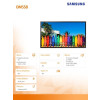 Monitor profesjonalny OM55B 55 cali Błyszczący 24h/7 3000(cd/m2) 3840x2160 (UHD) S7 Player (Tizen 5.0) Wi-Fi 3 lata On