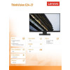Monitor 23.8 ThinkVision E24-27 WLED LCD 62B6MZR3EU -10632920