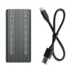 QOLTEC OBUDOWA NA DYSK M.2 SSD | SATA | NVME | RGB LED | USB-C | 4TB-10689711