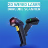 QOLTEC CZYTNIK KODÓW KRESKOWYCH LASEROWY 1D |2D | CZARNY-10697619