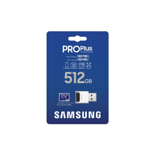 Samsung microSDXC 512GB PRO Plus 2023 + czytnik-10600320
