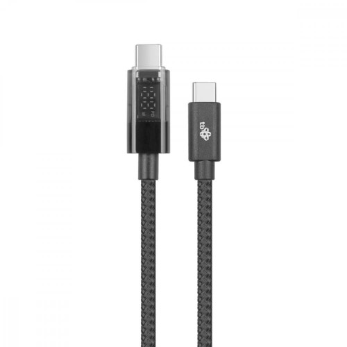 Kabel USB C - USB C 1m ze wskaźnikiem mocy ładowania LED (100 W)-10633014