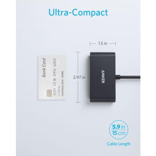 USB-C Hub 3w1 4K HDMI szary-10634608