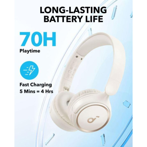 Słuchawki nauszne Soundcore H30i białe-10634765
