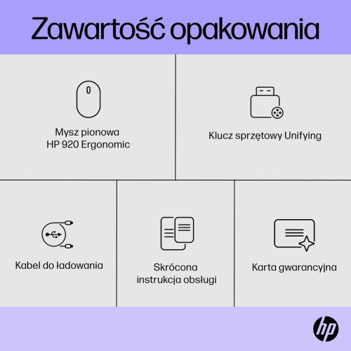 Mysz HP 920 Ergonomic Vertical Mouse Black bezprzewodowa czarna-10682130
