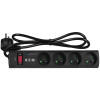 Listwa przeciwprzepięciowa EATON PS4F (4 x UTE; 10 A; kolor czarny)-10796160