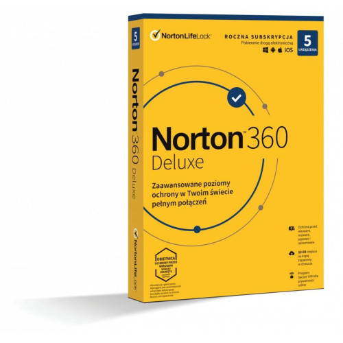 *Norton 360 DELUX 50GB PL 1U 5Dvc 1Y 21408667 -1071351