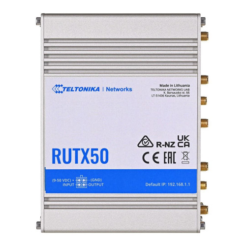 Teltonika RUTX50 | Profesjonalny przemysłowy router | 5G, Wi-Fi 5, Dual SIM, 5x RJ45 1000Mb/s-10730451