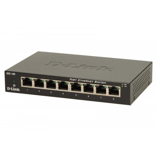 Switch 8-port 10/100 Metal Housing-1078533