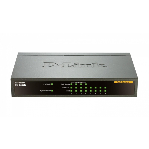 DES-1008PA 8x10/100 Desktop Switch-1078897