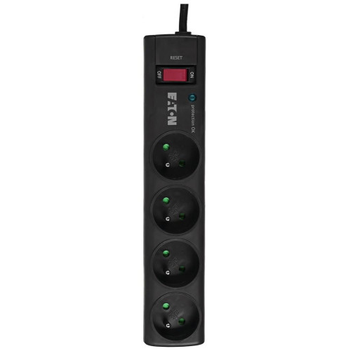 Listwa przeciwprzepięciowa EATON PS4F (4 x UTE; 10 A; kolor czarny)-10796158