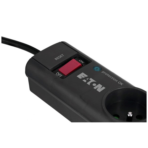 Listwa przeciwprzepięciowa EATON PS4F (4 x UTE; 10 A; kolor czarny)-10796159