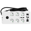 Listwa przeciwprzepięciowa EATON PB6UF (6 x UTE; 10 A; kolor biały)-10810445