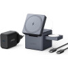 Ładowarka 3-in-1 Cube MagSafe szara-10162275