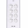 Listwa zasilająca Belkin Power Surge 8-PORT + 2xUSB-A 18W 900J 2m Grey/White-10867983