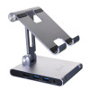 Podstawka ergonomiczna do iPad Pro ze stacją dokującą j5create Multi-Angle Stand with Docking Station for iPad Pro USB-C 1x4K HDMI/2xUSB 3.1/1xUSB-C/ Card Reader/ 3.5mm combo audio jack; kolor srebrny JTS224-N-10892587