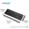 Zestaw klawiatura + mysz HP 230 Wireless Mouse and Keyboard Combo bezprzewodowe czarne 18H24AA-10899086