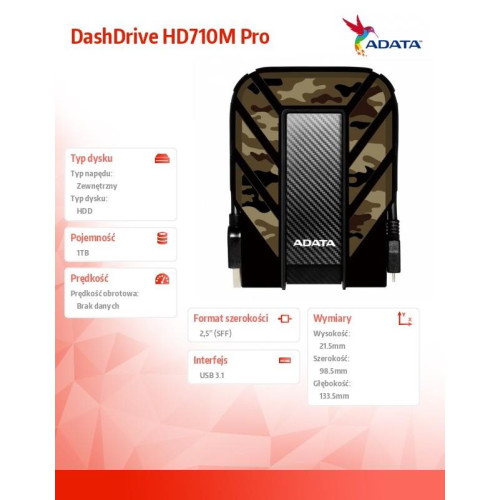 DashDrive HD710M Pro 1TB 2.5'' U3.1 Military-1080944