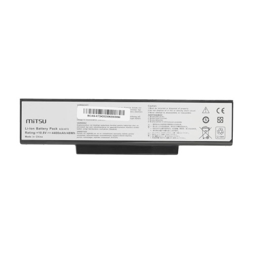 Bateria Mitsu do Asus K72, K73, N73, X77-10844913