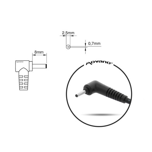 Zasilacz Mitsu 19v 2.1a (2.5x0.7) 40W do Asus-10847545