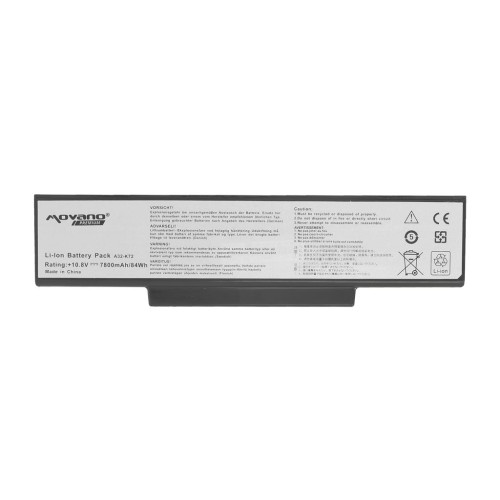 Bateria Movano Premium do Asus K72, K73, N73, X77 (7800mAh)-10848280