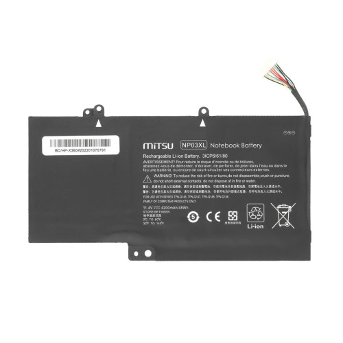 Bateria Mitsu do HP Pavilion X360 13-A, 13-B, 15-U-10848508