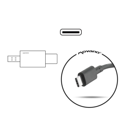 Zasilacz Movano 65W USB type C USB-C (black)-10848879