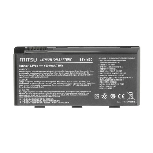 Bateria Mitsu do MSI GT660, GT780, GX780-10849769