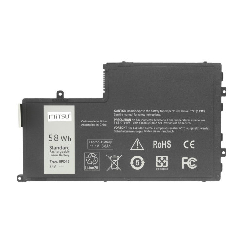 Bateria Mitsu do Dell Inspiron 15 (5542), 14 (5445) - 7.4V-10850638