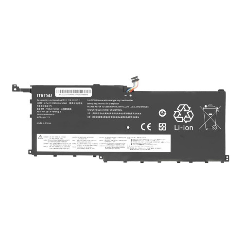 Bateria Mitsu do Lenovo ThinkPad X1 Carbon 4th-10850937