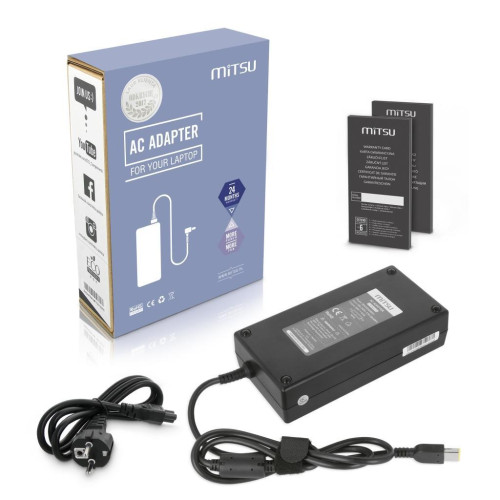 Zasilacz Mitsu 20v 8.5a (prostokątny 11.0x4.5 pin - Yoga) 170W do Lenovo-10851564