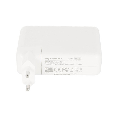 Zasilacz Movano 140W USB type C USB-C (white)-10852052