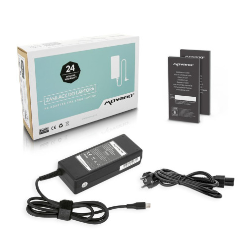 Zasilacz Movano 90W USB type C USB-C (black)-10852056