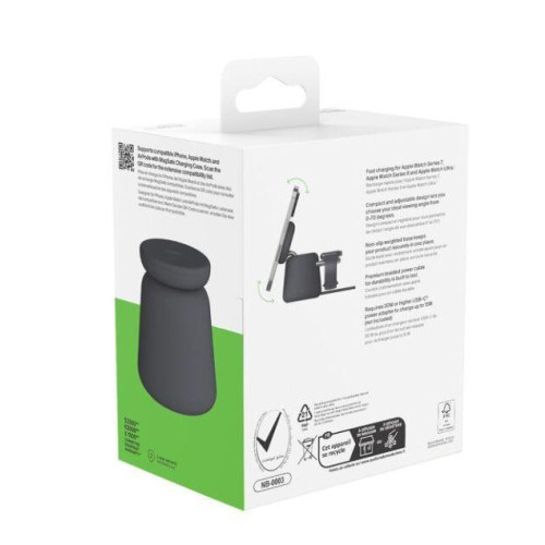 Bezprzewodowa ładowarka BoostCharge Pro 2w1 Mag Safe Charcoal-10855731