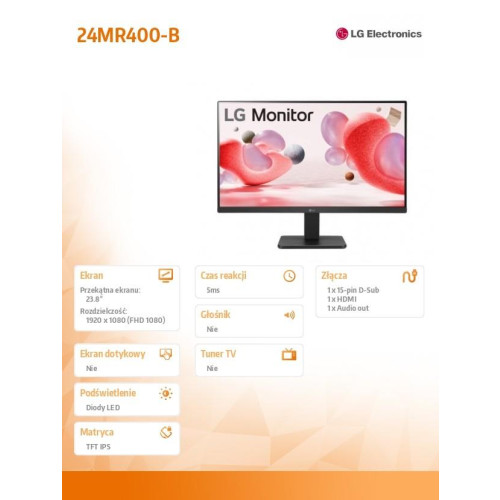 Monitor 24MR400-B 23.8 cala IPS FHD AMD FreeSync-10856254
