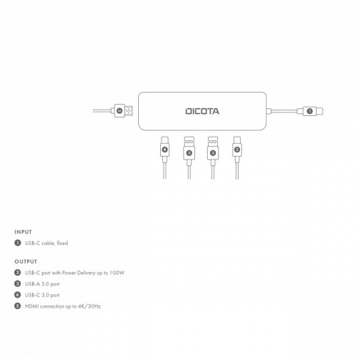 Hub USB-C 5 w 1 Video Hub 4K PD 100W-10859686