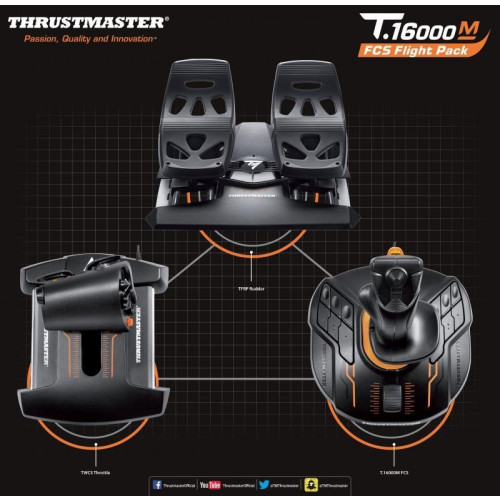 THRUSTMASTER JOYSTICK T16000M FLIGHT PACK (PC)-10865301