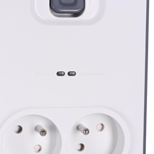 Listwa zasilająca Belkin Power Surge 8-PORT + 2xUSB-A 18W 900J 2m Grey/White-10867986