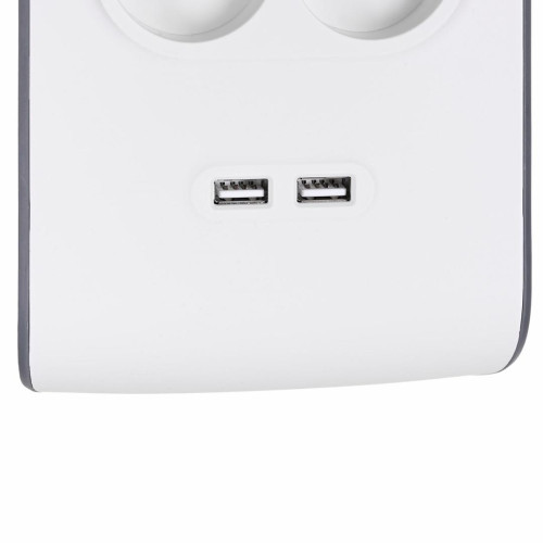 Listwa zasilająca Belkin Power Surge 8-PORT + 2xUSB-A 18W 900J 2m Grey/White-10867987