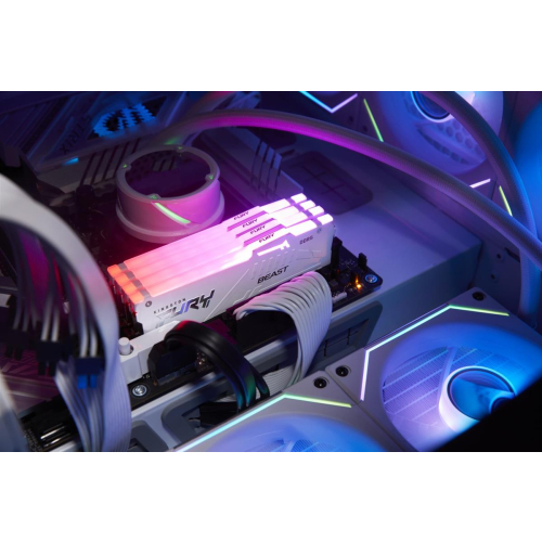 Kingston FURY DDR5 16GB (1x16GB) 5200MHz CL40 Beast White RGB XMP-10898379